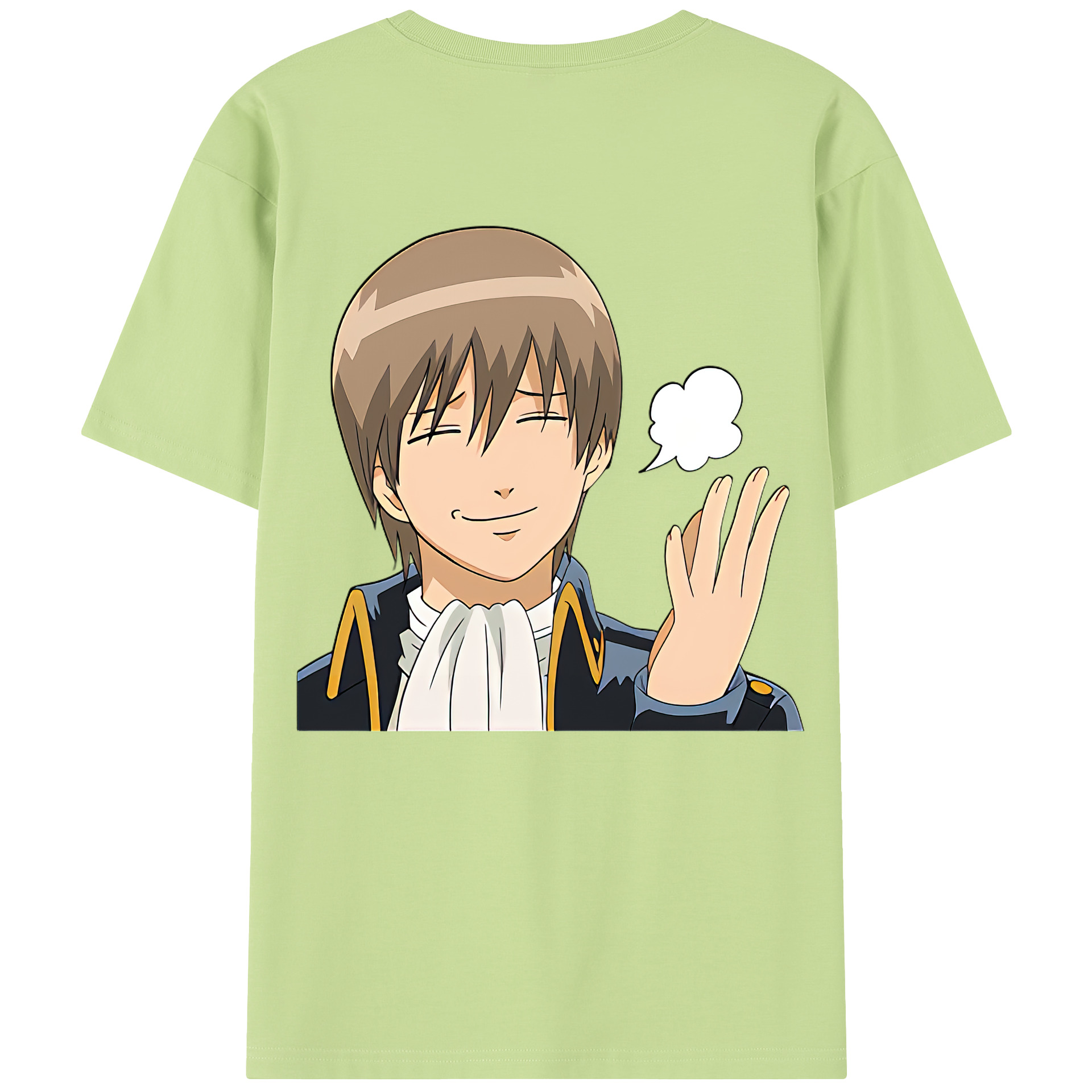 （画像用） ぎんたま 坂田銀時（さかたぎんとき） 神楽 志村新八（しむら しんぱち） GINTAMA Sakata Gintoki Kagura Shimura Shinpachi 綿100％半袖Tシャツ（背面プリント）